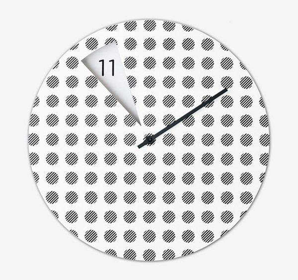 意大利设计师的扇形挂钟（Freakish Clock）设计 图五