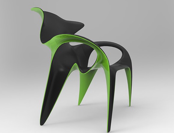 抽象概念创意塑料椅子（KLEO）图二