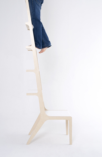 书架椅子二合一的创意家具 图五