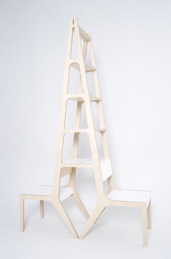 书架椅子二合一的创意家具 图六