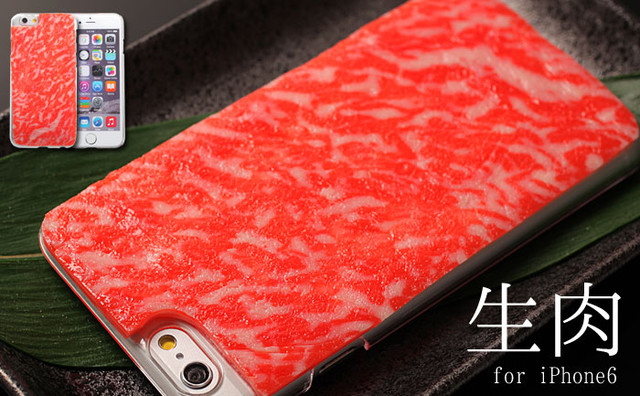日本iPhone6逼真生肉片手机壳