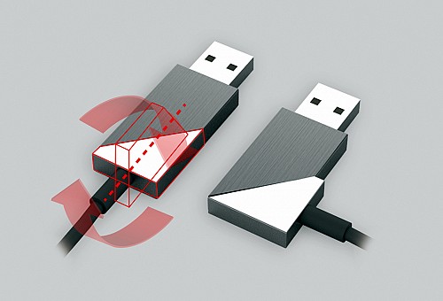 台湾可随意改变角度的创意USB数据线