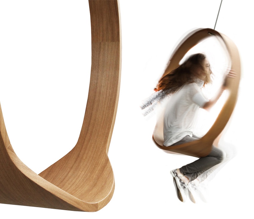 波兰圆形实木创意吊椅（Swing Chair）