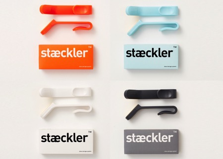 省空间的创意壁挂鞋钩（Staeckler）