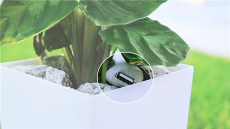 环保的创意盆栽充电器