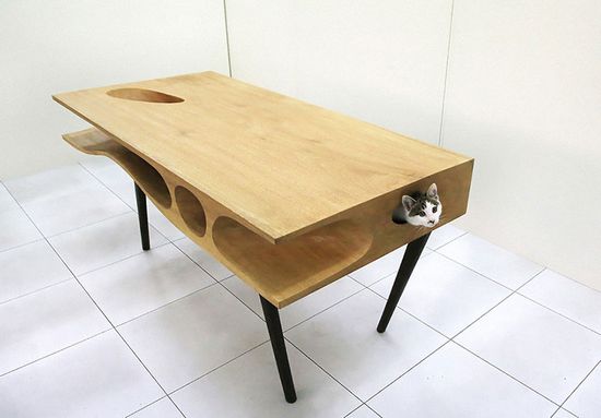 猫咪洞洞桌