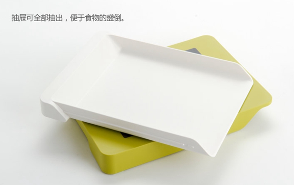二合一创意抽屉砧板（切菜板）图三