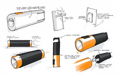 充电方便的创意手电筒（Fiskars Torch）