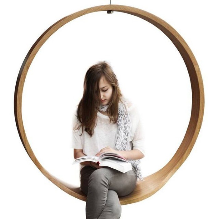 波兰圆形实木创意吊椅（Swing Chair）
